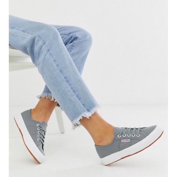 gray superga sneakers